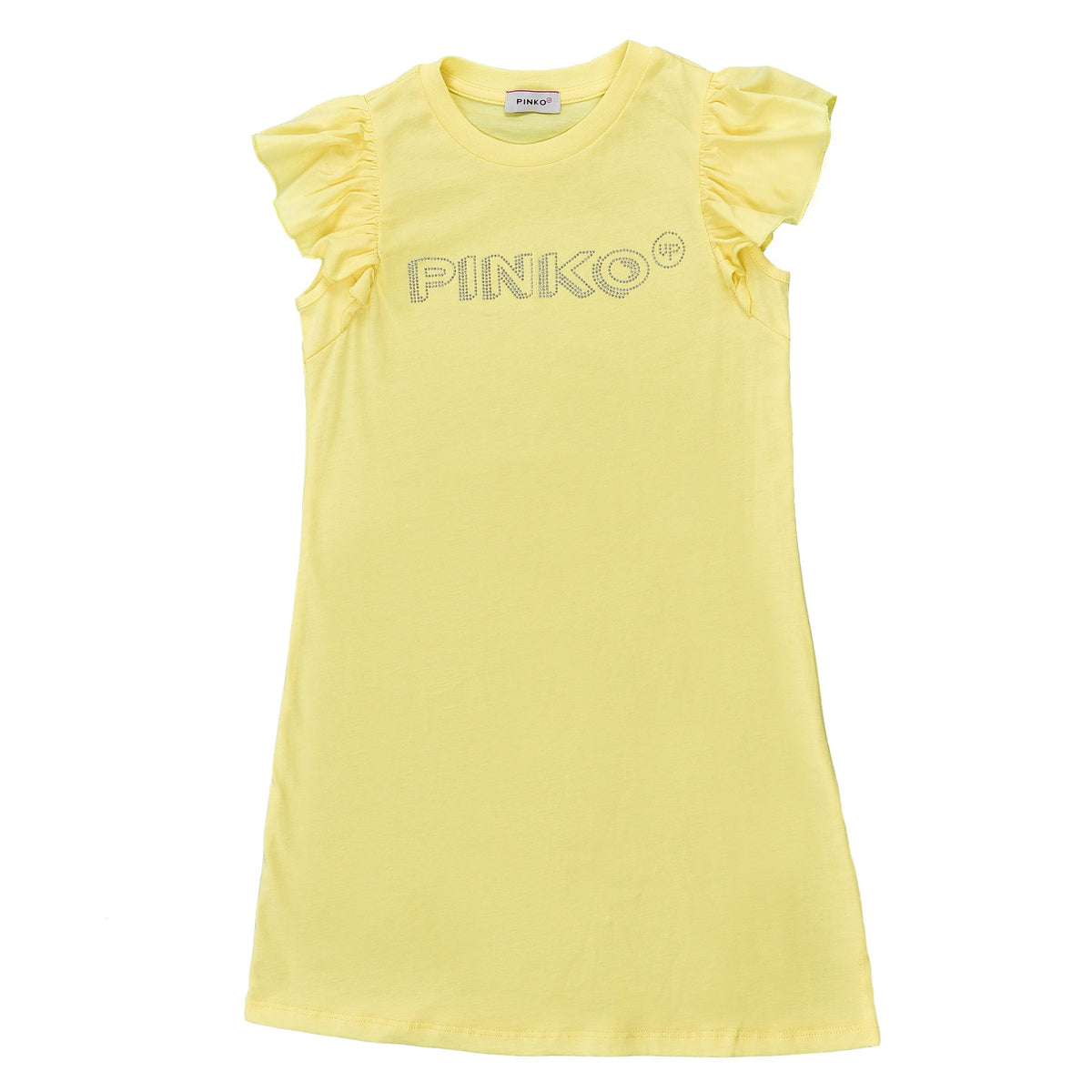 Pinko Girls Yellow Jersey Dress