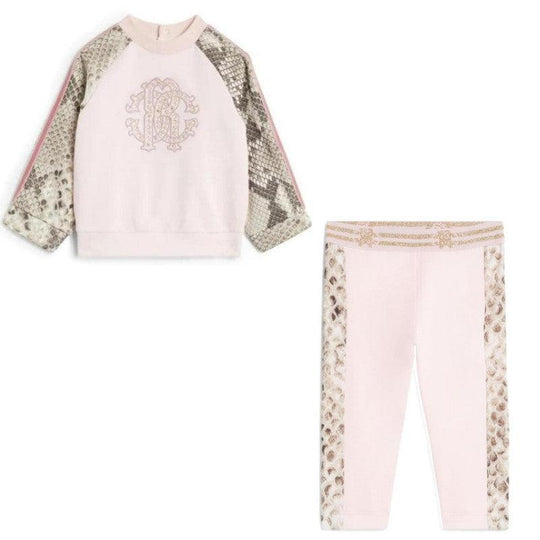 Girls Fleece Python Print Set