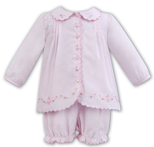 Baby Girls Pink Shorts And Shirt Set