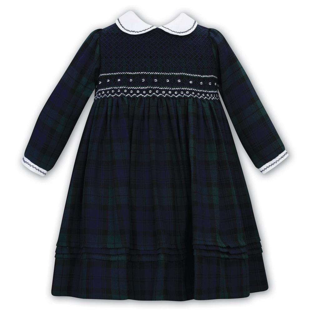 Sarah Louise Girls Blackwatch Tartan Dress