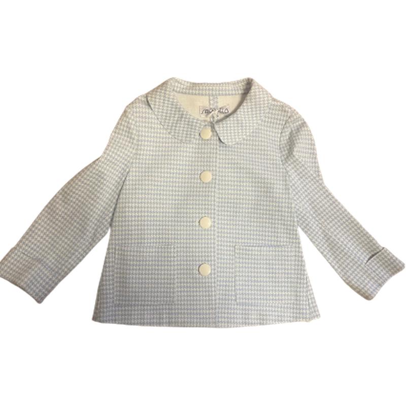 Simonetta Girls Blue Check Jacket