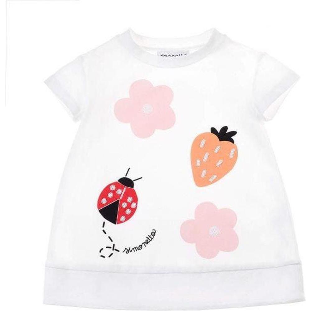 Simonetta Girls Ladybug T-Shirt Dress