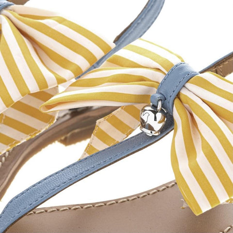 Simonetta Girls Lemon Bow Sandals