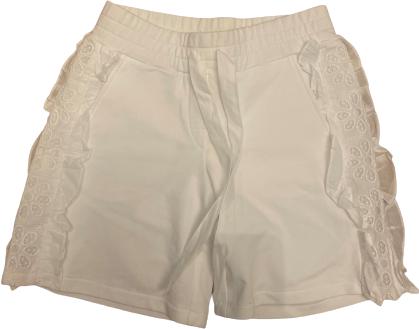 Simonetta Girls White Frill Shorts