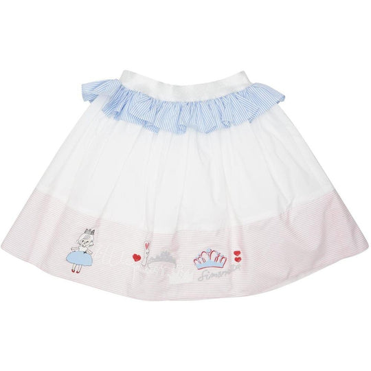 Girls White Princess Skirt