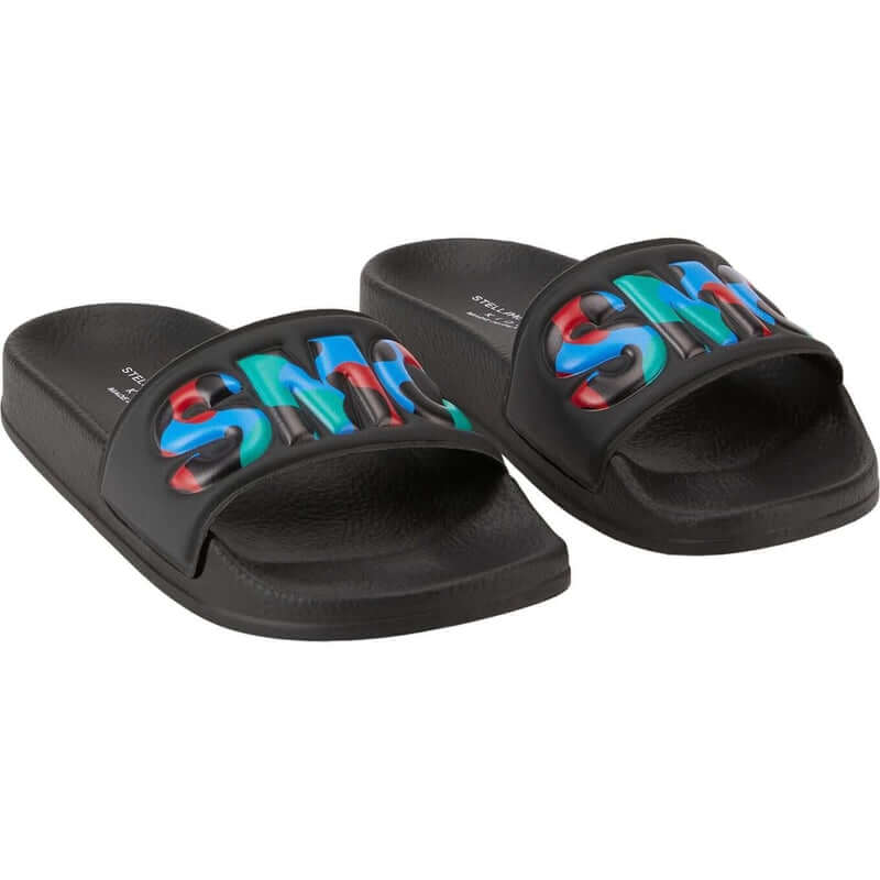 Stella McCartney Kids Boys Black SMC Sliders