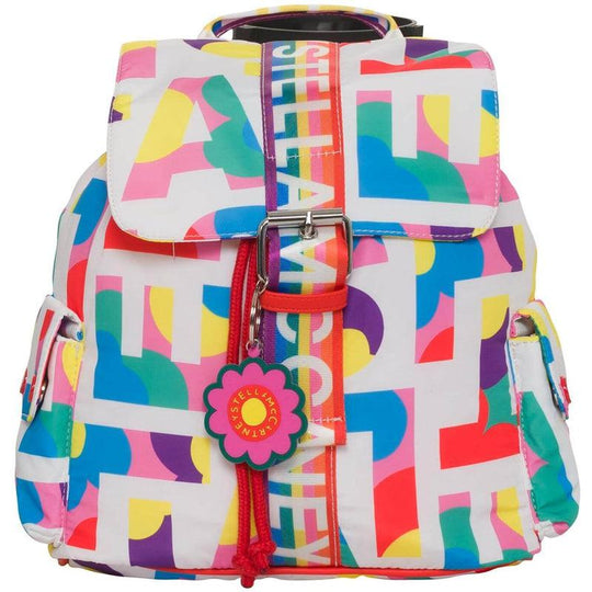 Girls Multi Logo Backpack
