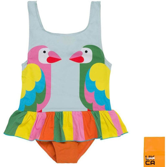 Girls Parrot Swimming Costume