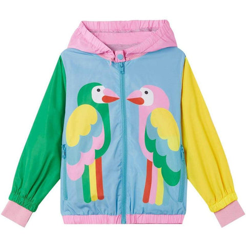 Stella McCartney Kids Girls Parrot Windbreaker