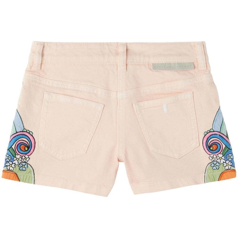 Stella McCartney Kids Girls Peach Hippie Denim Short