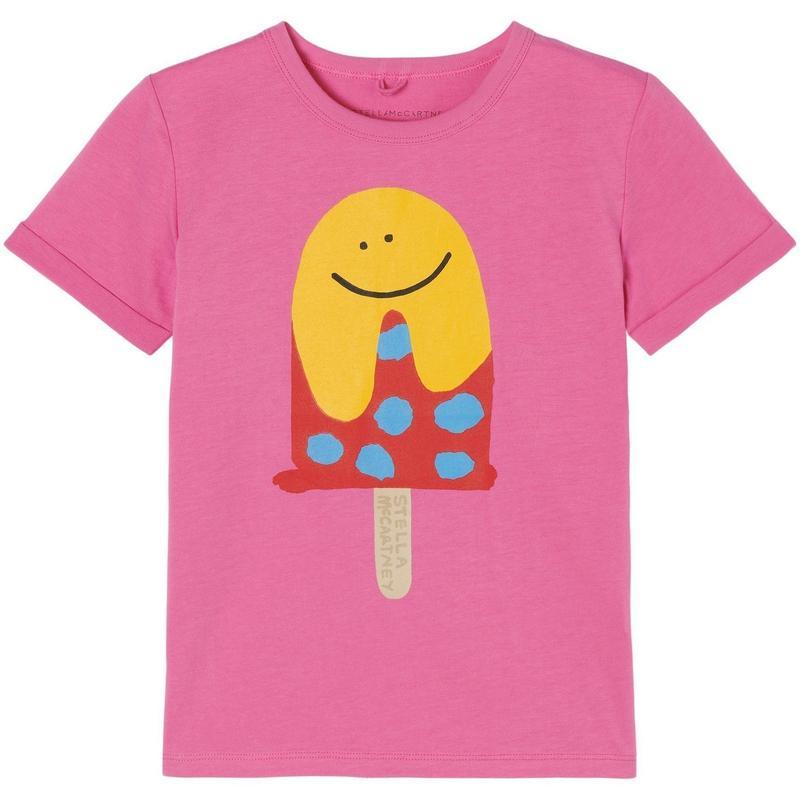 Stella McCartney Kids Girls Pink Ice-Lolly T-Shirt