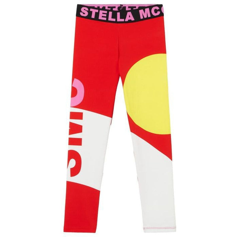 Stella McCartney Kids Girls Red Colourful Legging