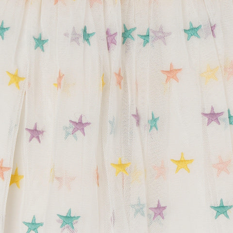 Stella McCartney Kids Girls Star Embroidered Tulle Dress