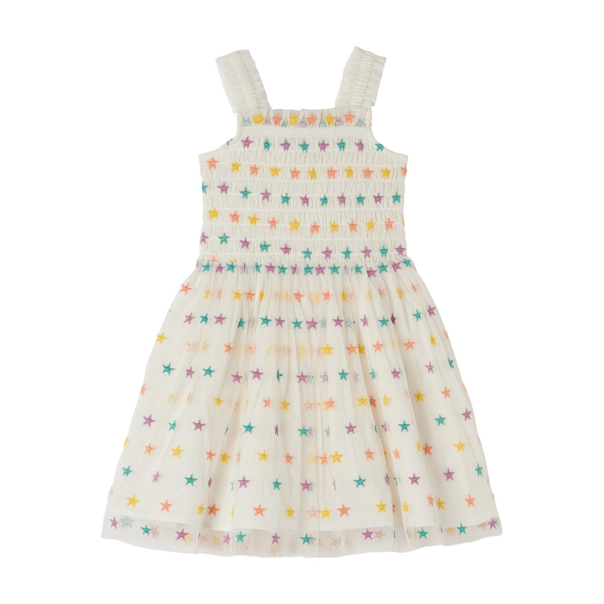 Stella McCartney Kids Girls Star Embroidered Tulle Dress