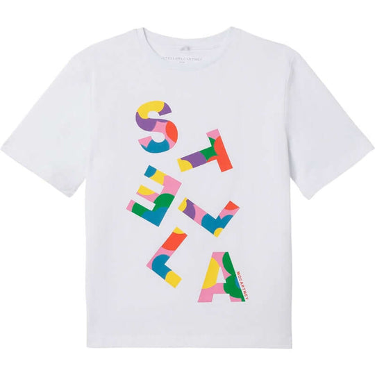 Girls White Logo T-Shirt