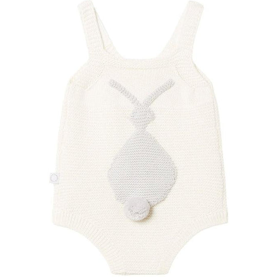 Unisex Baby Cream Knit Bunny Shortie