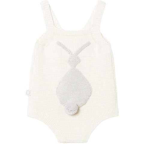 Stella McCartney Kids Unisex Baby Cream Knit Bunny Shortie