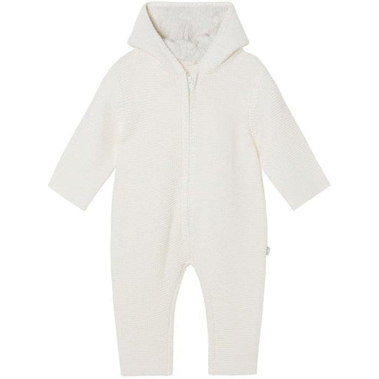Unisex Baby Knitted Cream Bunny Jumpsuit