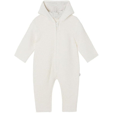 Stella McCartney Kids Unisex Baby Knitted Cream Bunny Jumpsuit