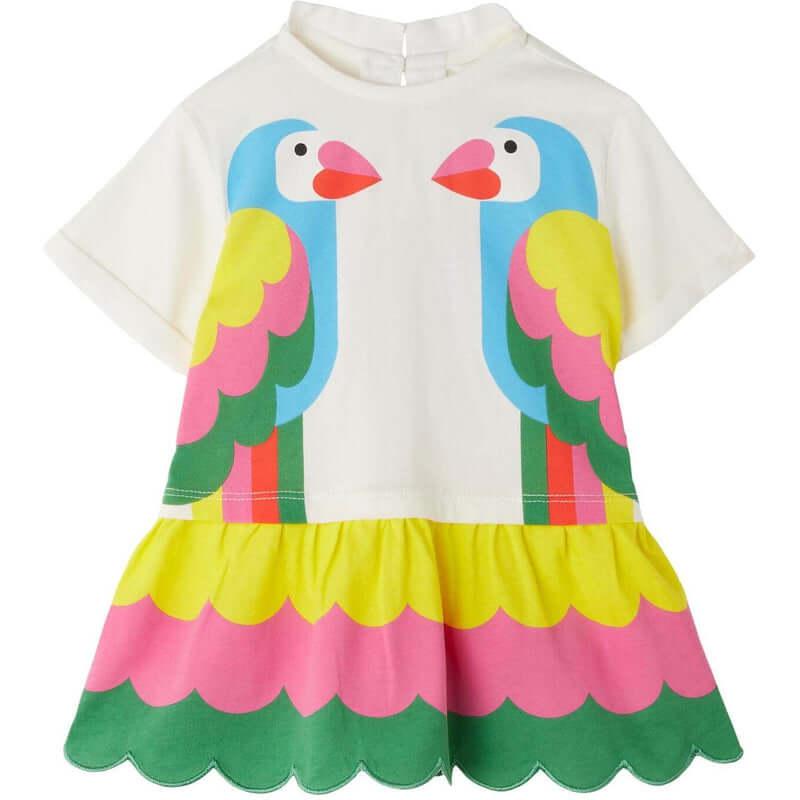 Stella McCartney Kids Baby Girls Parrot T-Shirt Dress