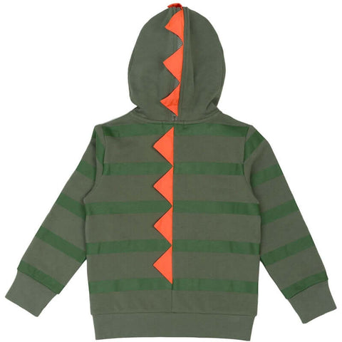 Stella McCartney Kids Boys Green Gecko Zip Up Hoodie