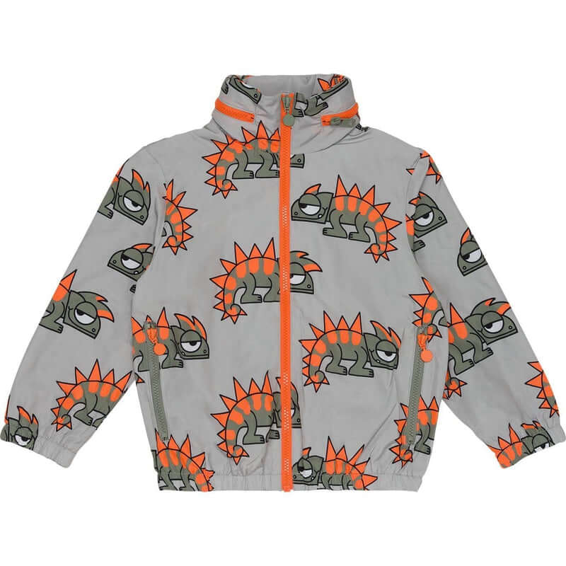 Stella McCartney Kids Boys Grey Gecko Print Zip Up Jacket