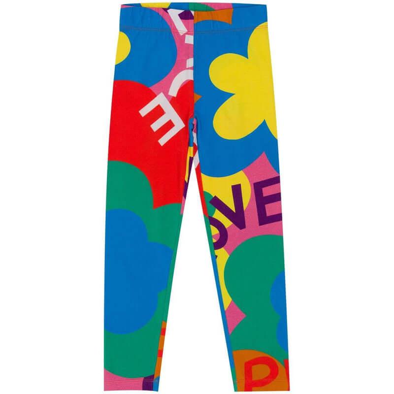 Stella McCartney Kids Girls Multicoloured Cotton Leggings