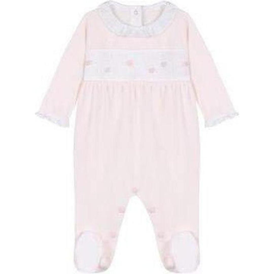 Baby Girls Pale Pink Babygrow