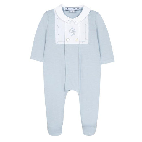 Tartine Et Chocolat Boys Blue Jersey Babygrow