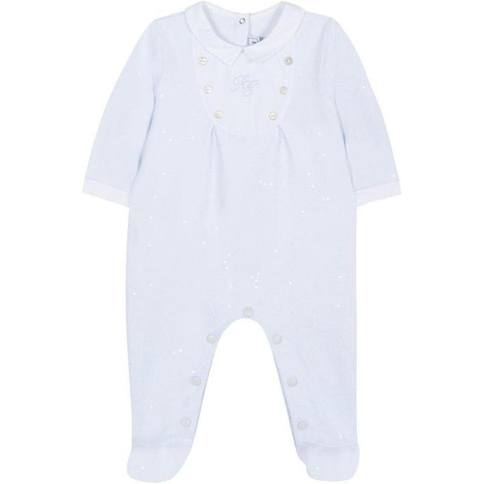Boys Pale Blue Babygrow