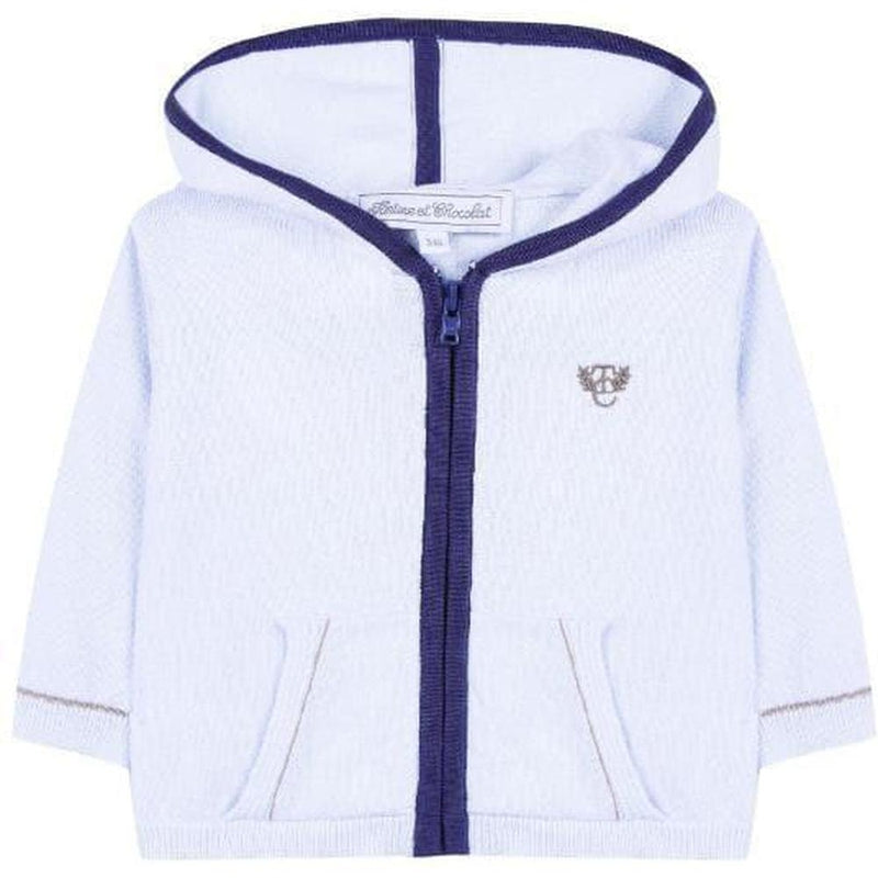 Tartine Et Chocolat Boys Pale Blue Cardigan