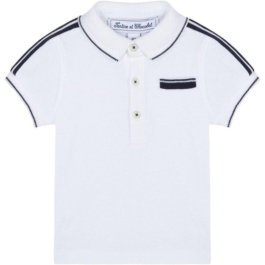 Boys White Polo Shirt
