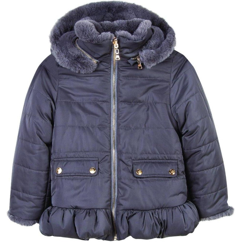 Tartine Et Chocolat Girls Grey Coat