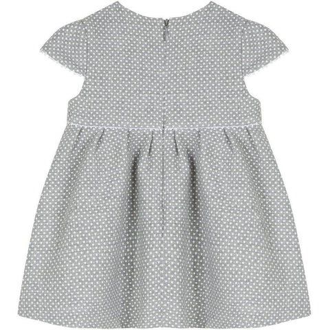 Tartine Et Chocolat Girls Pastel Grey Viscose Dress