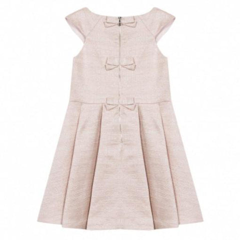 Tartine Et Chocolat Girls Pink Bow Dress