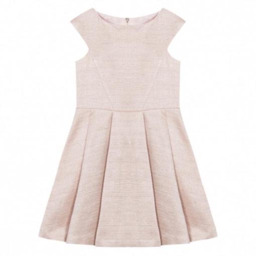 Tartine Et Chocolat Girls Pink Bow Dress