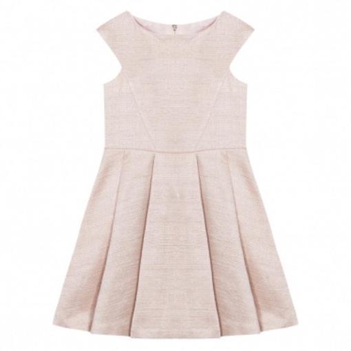 Girls Pink Bow Dress