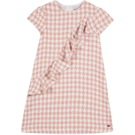 Girls Pink Gingham Dress
