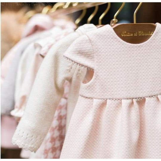 Girls Pink Viscose Dress