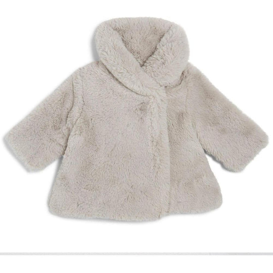 Taupe Faux Fur Coat