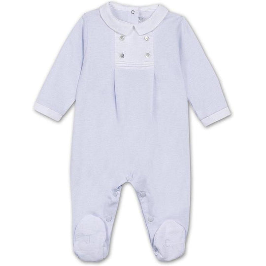 Baby Boys Pale Blue Babygrow