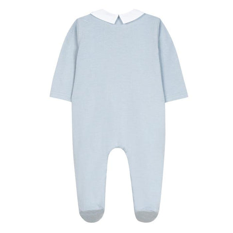 Tartine Et Chocolat Boys Blue Jersey Babygrow