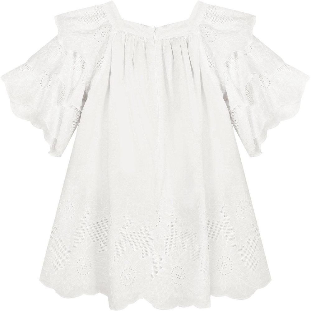 Tartine Et Chocolat Girls Off White Dress