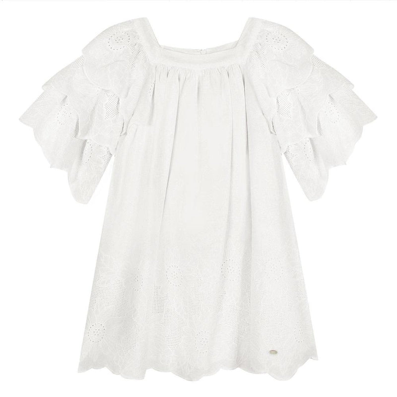 Tartine Et Chocolat Girls Off White Dress