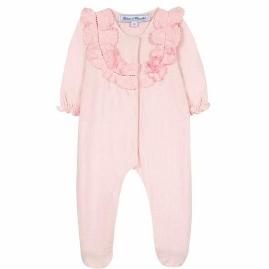 Girls Peony Frill Babygrow