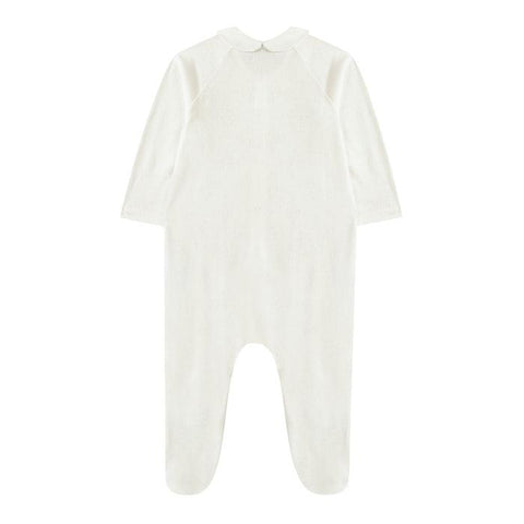 Tartine Et Chocolat Unisex Ecru Pointelle Babygrow