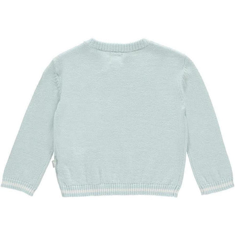 The Little Tailor Baby Boys Knitted Pale Blue Jumper and Leggings