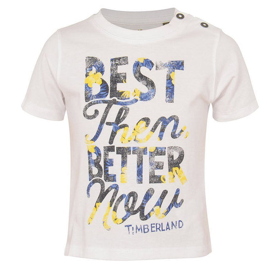 Baby Boys White Faded T-Shirt